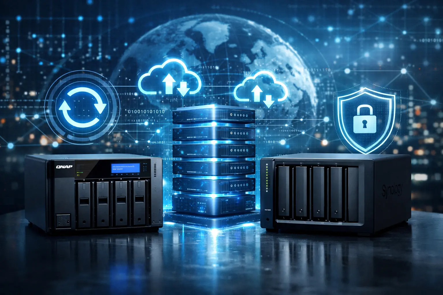 NAS kurulumu ve merkezi yedekleme sistemi